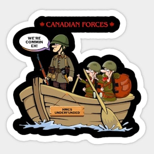 Sad State of the Canadian Forces Sticker